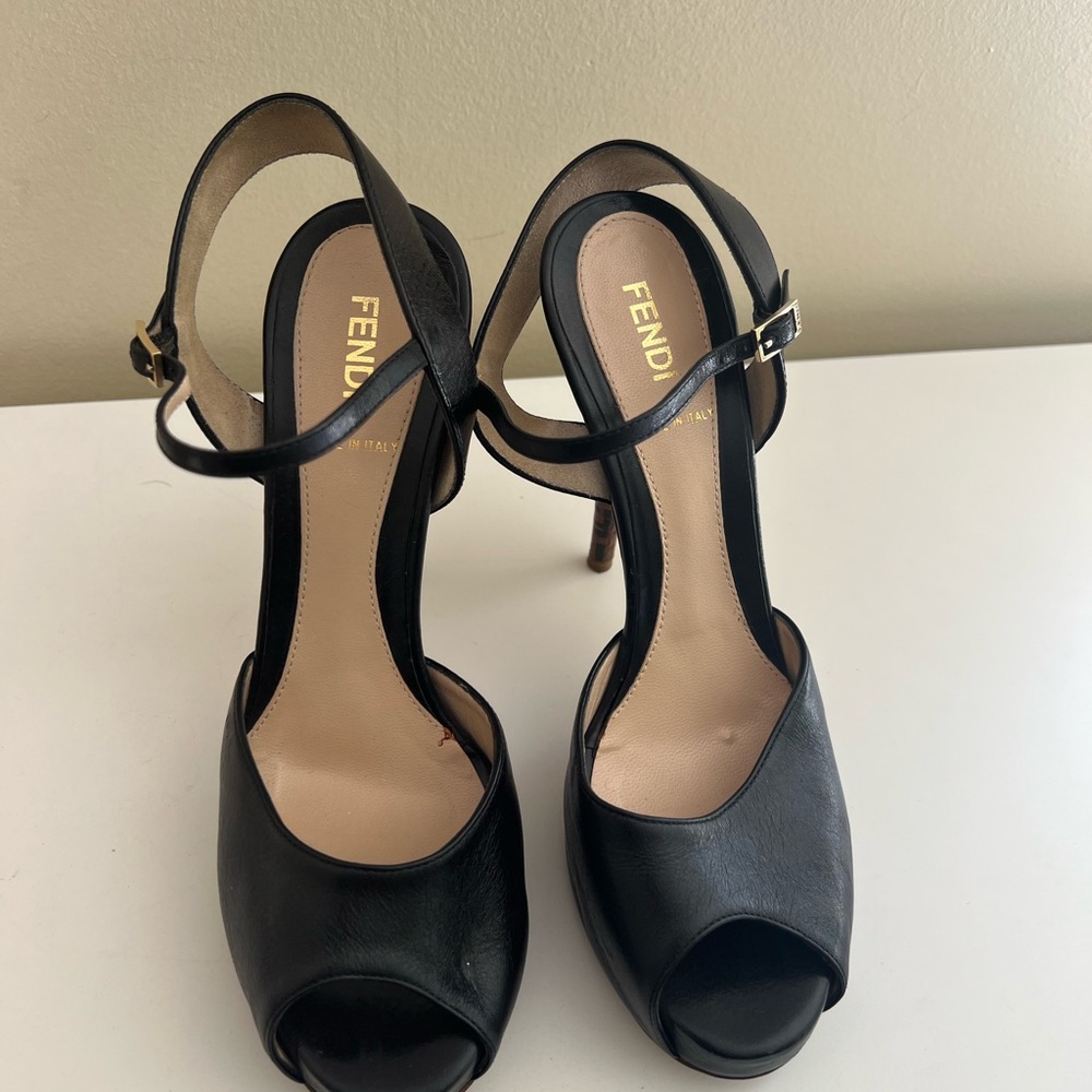 FENDI  Black Stiletto Heels - Picture 4 of 15